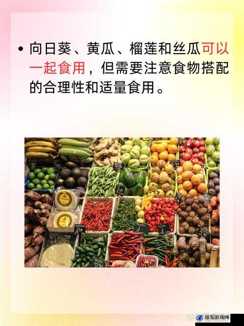 向日葵黄瓜榴莲丝瓜可以一起吃吗：关于这些食物同食的探讨