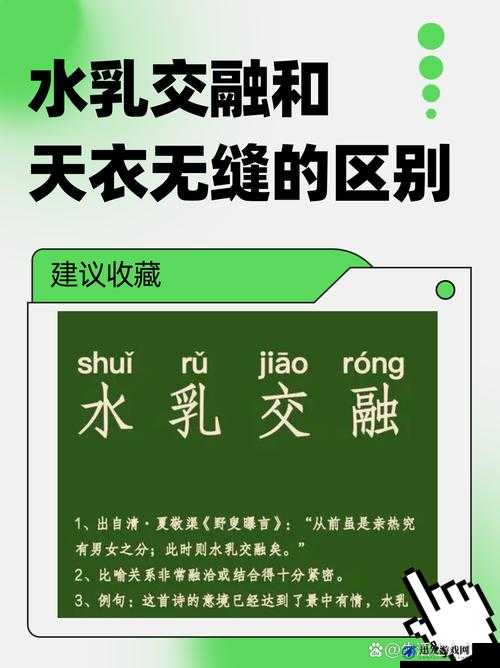 水乳交融与天衣无缝的区别：各有千秋的完美呈现