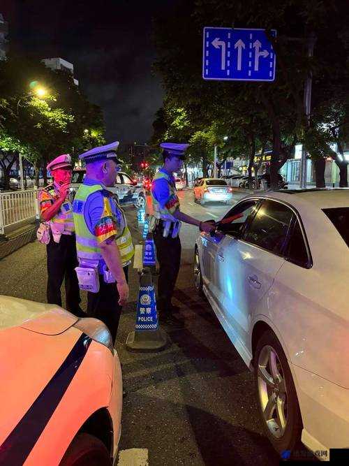 交警小 XUE 严格执法查酒驾行动持续进行